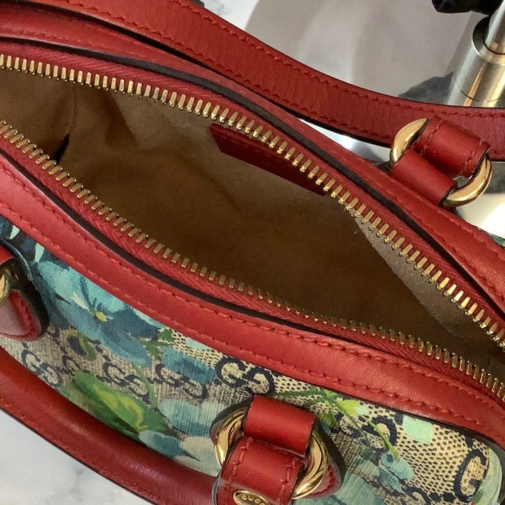 GUC Gucci Blooms Supreme Mini Boston Women's Handbag - Picture 2 of 4